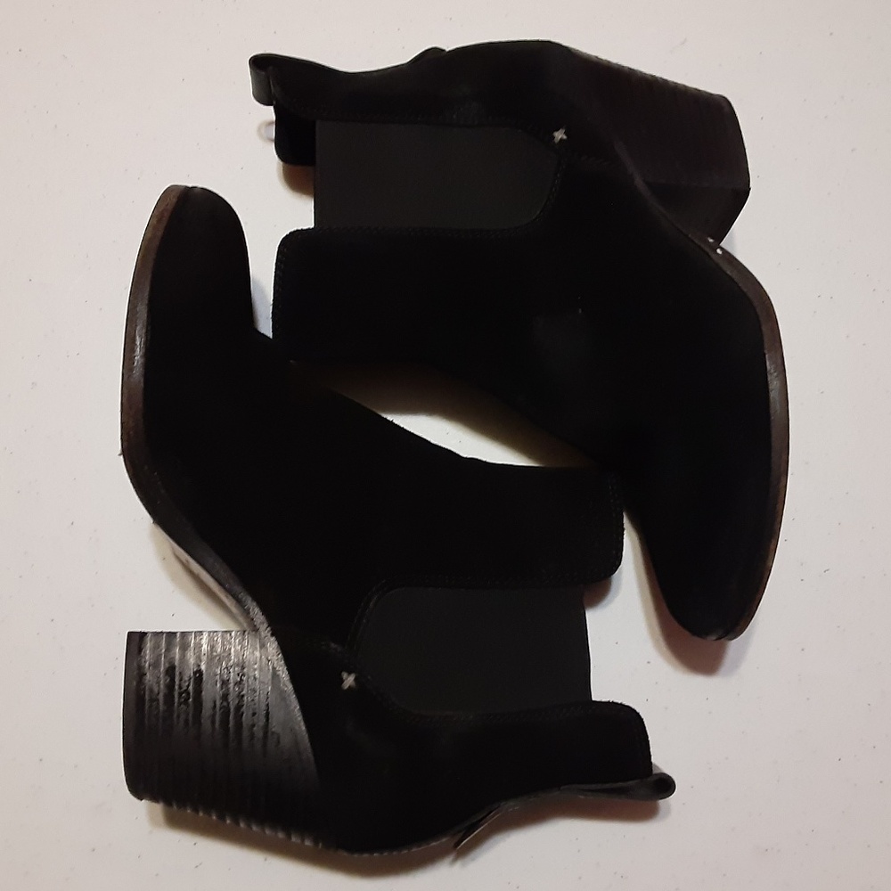 Rag & Bone New York Black Suede Chelsea Ankle Boots